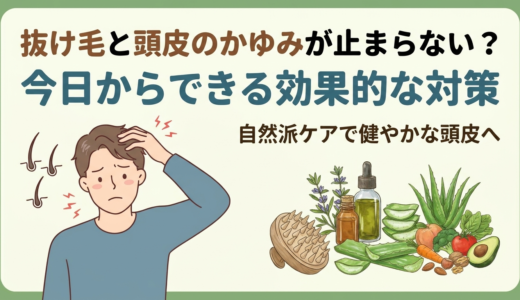 抜け毛と頭皮のかゆみが止まらない？今日からできる効果的な対策