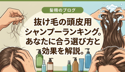 抜け毛の頭皮用シャンプーランキング。あなたに合う選び方と効果を解説。