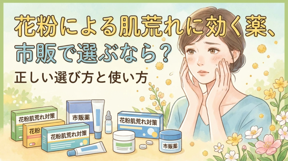 花粉による肌荒れに効く薬、市販で選ぶなら？正しい選び方と使い方