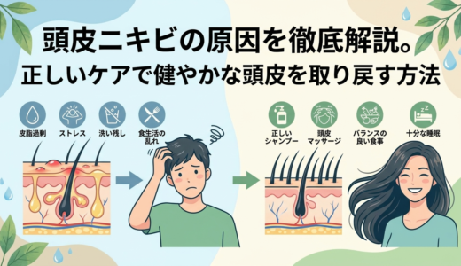 頭皮ニキビの原因を徹底解説。正しいケアで健やかな頭皮を取り戻す方法