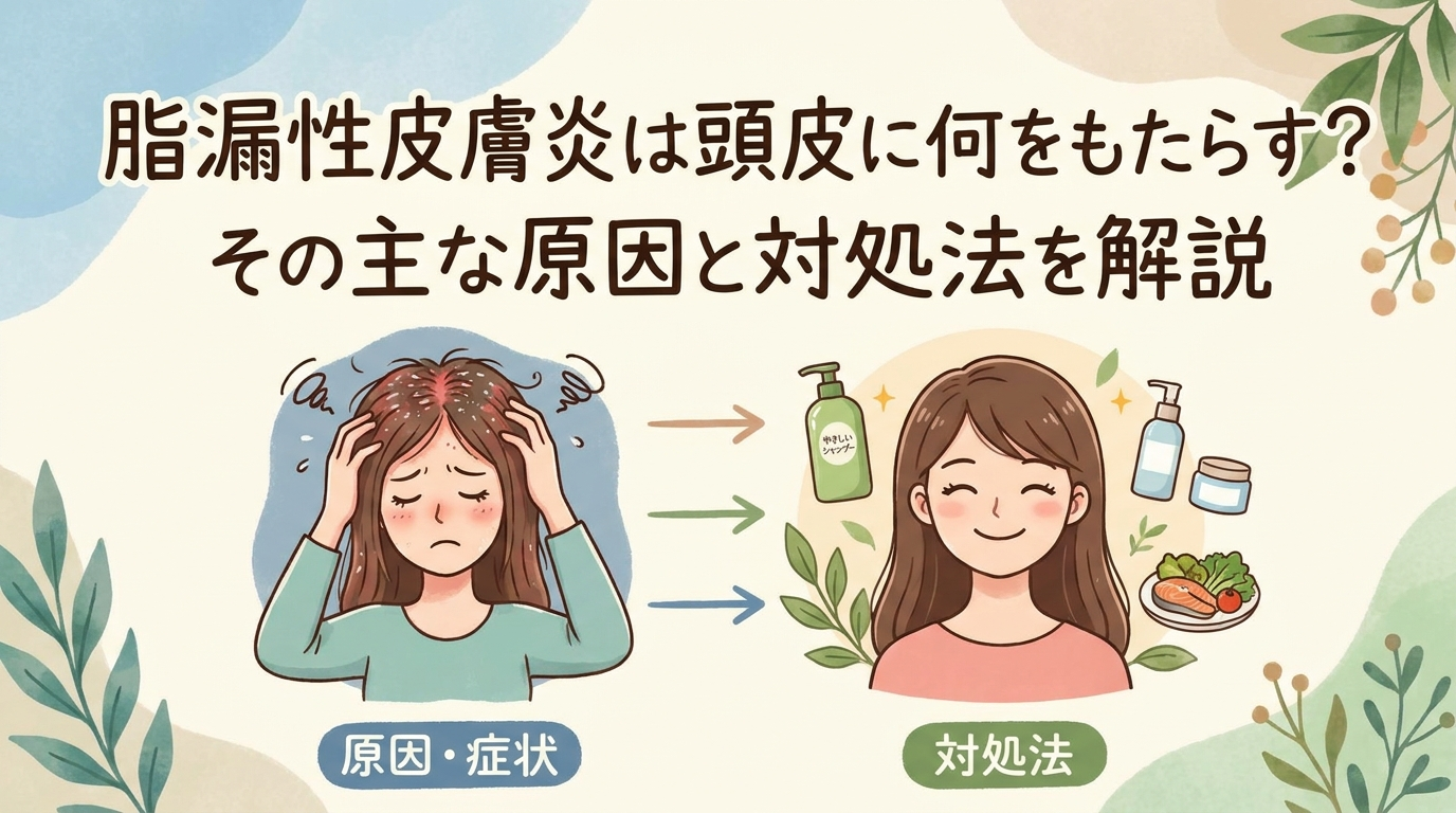 脂漏性皮膚炎は頭皮に何をもたらす？その主な原因と対処法を解説